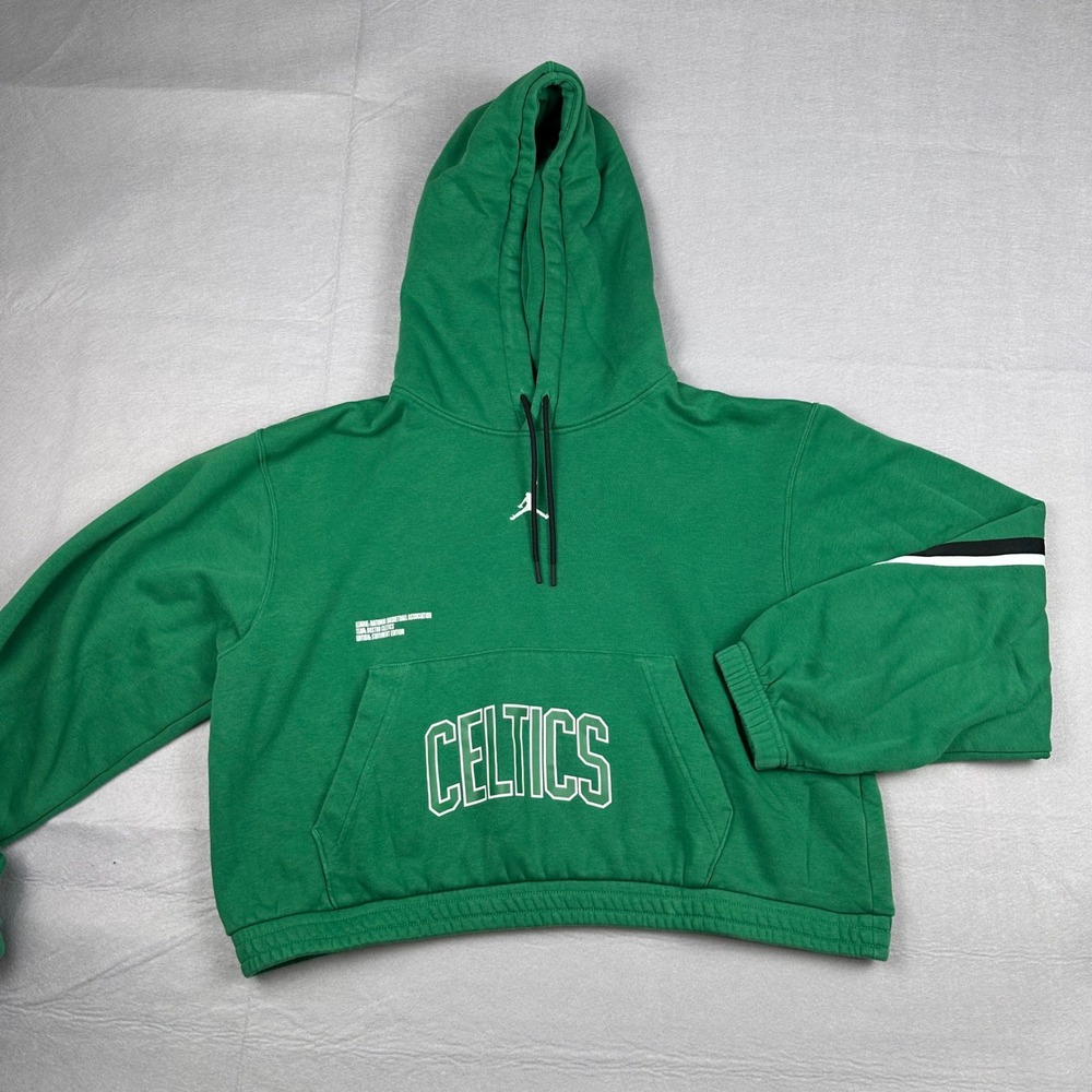 Jordan NBA Boston Celtics Statement Edition Hoodie Green Cropped Large